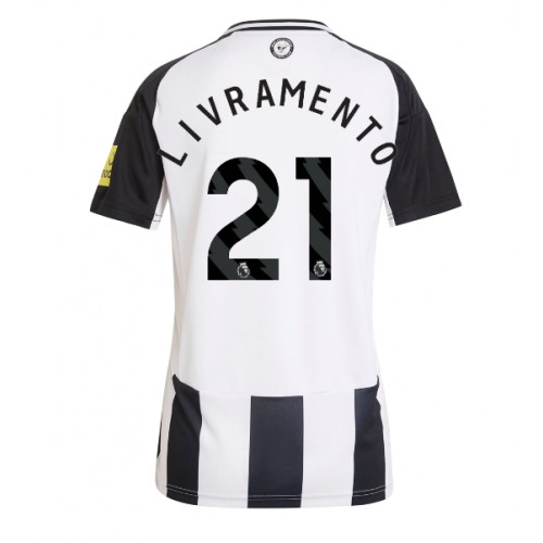 Fotballdrakt Dame Newcastle United Tino Livramento #21 Hjemmedrakt 2024-25 Kortermet